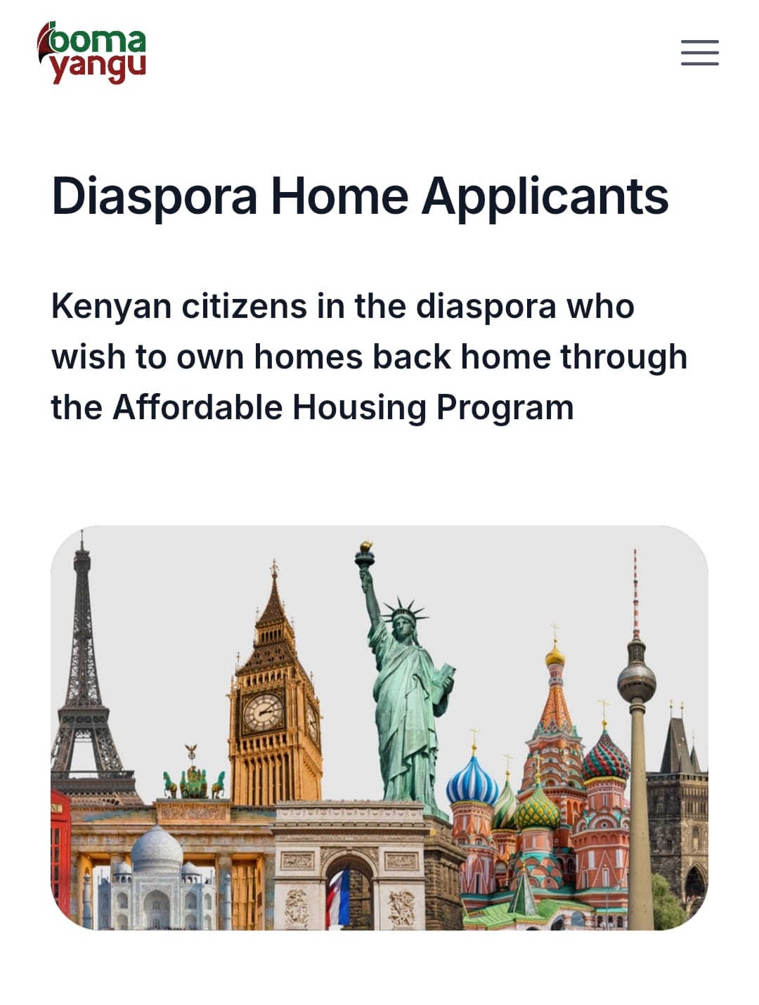 EXPANDING AFFORDABLE HOUSING OPPORTUNITIES FOR KENYANS IN THE DIASPORA