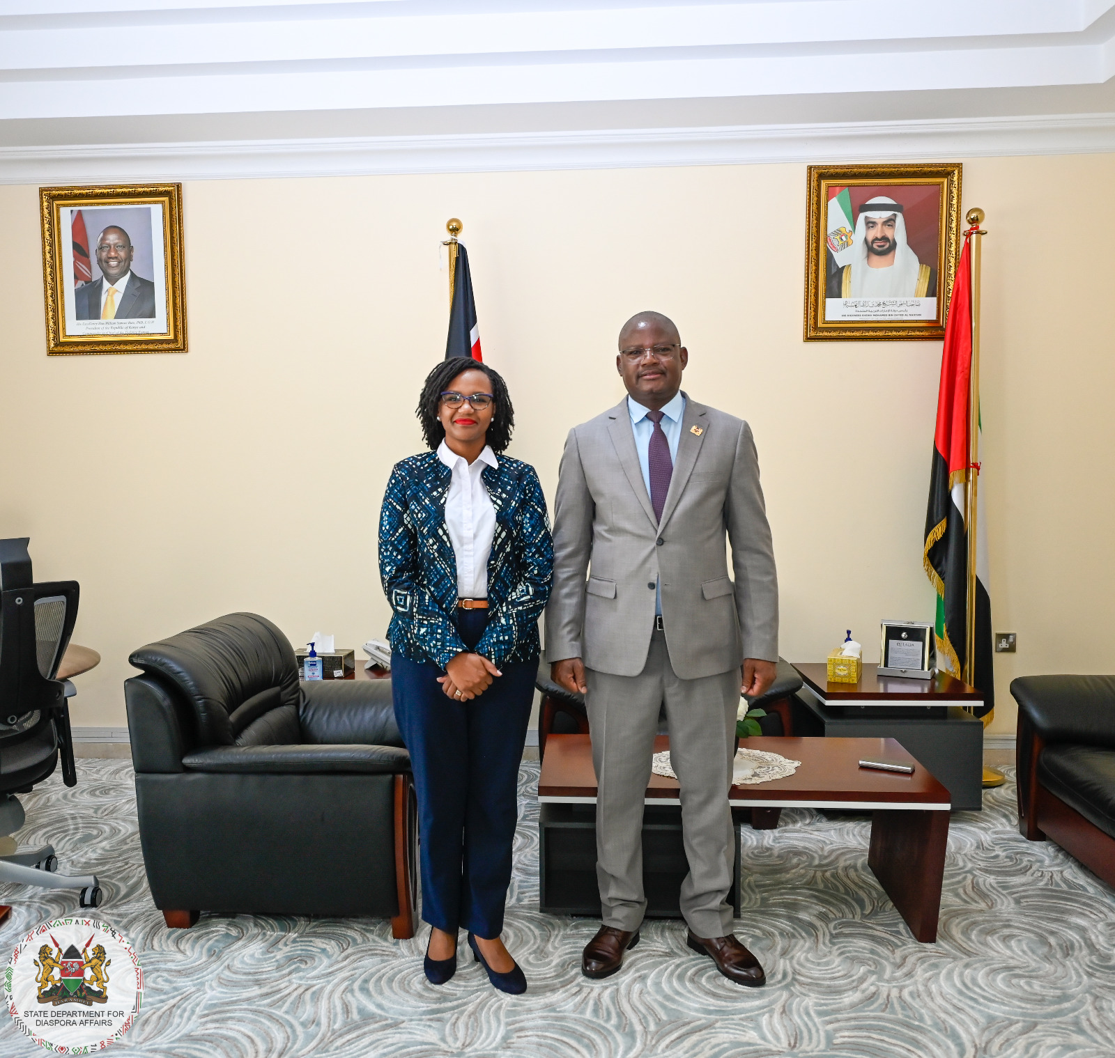 DIASPORA AFFAIRS PS PAYS A COURTESY CALL ON KENYA’S ENVOY TO THE UAE