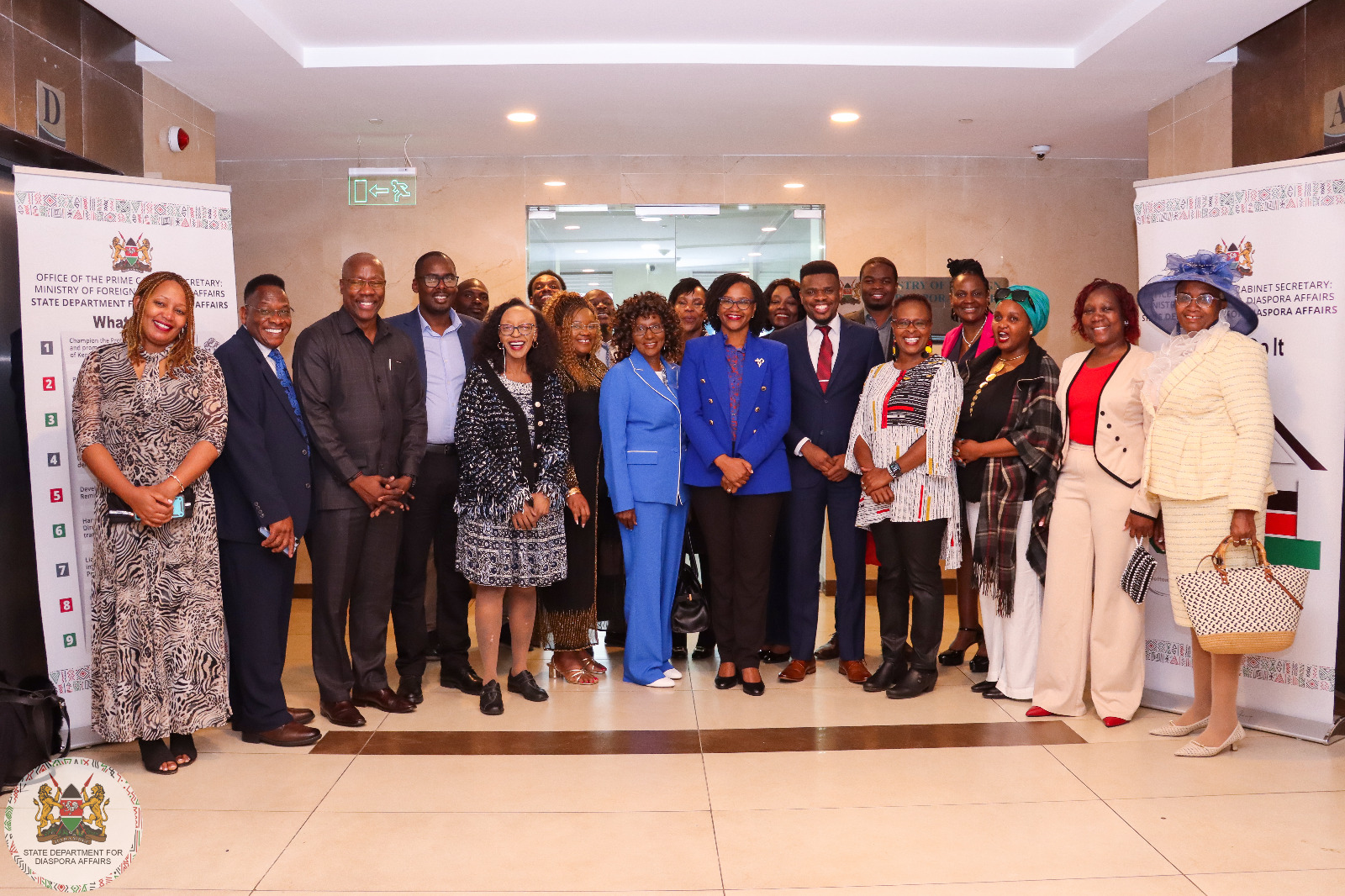 THE DIASPORA TECHNICAL WORKING GROUP(DTWG) PAYS A COURTESY VISIT TO PS NJOGU