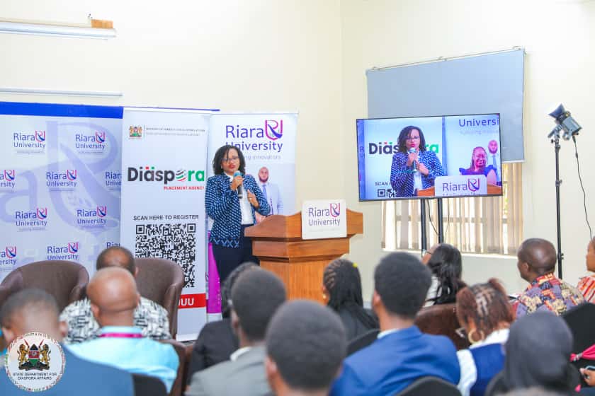 EMBRACE GLOBAL OPPORTUNITIES, PS NJOGU TELLS YOUTH AT RIARA CAREER FAIR
