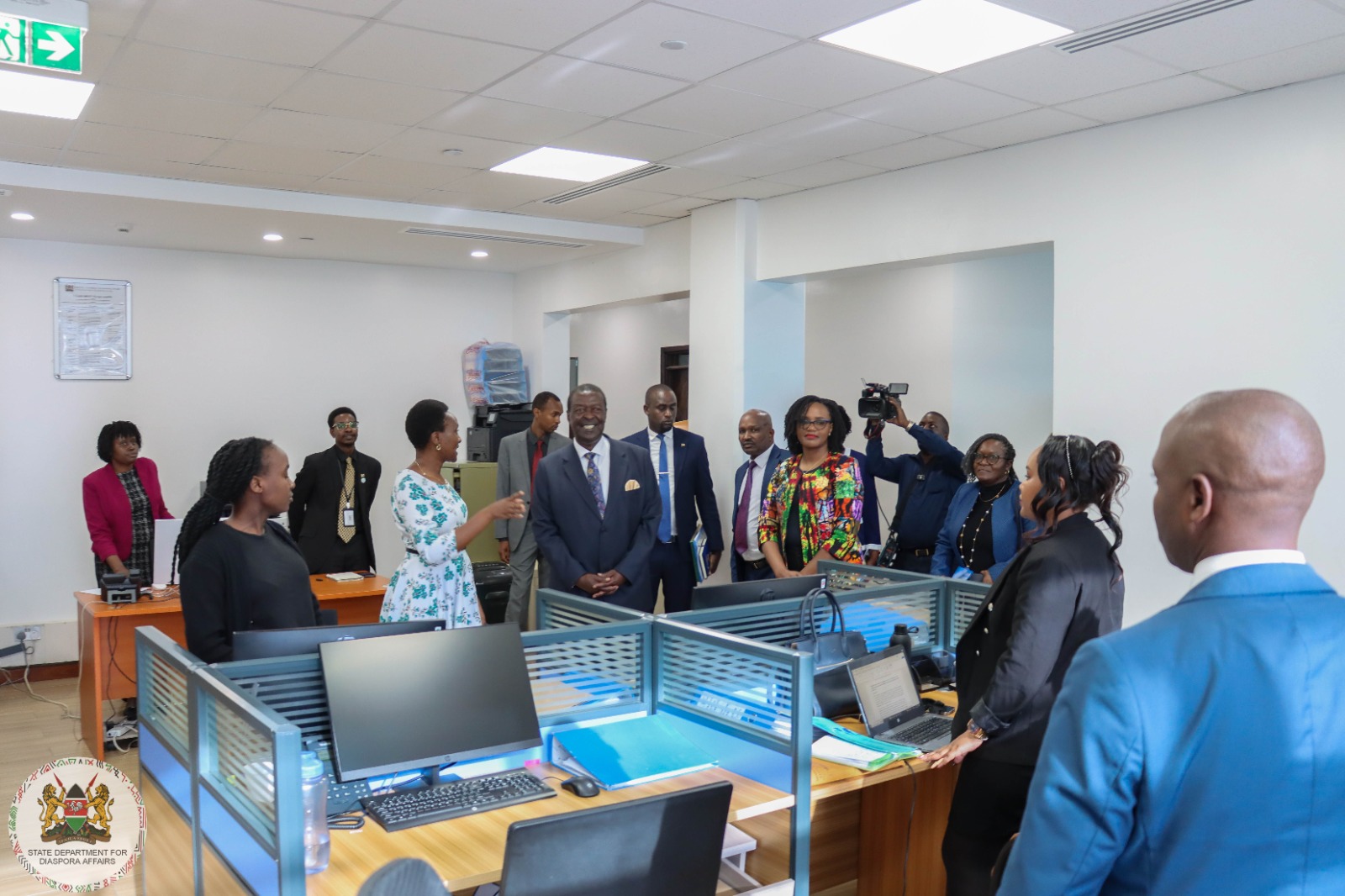 PCS MUDAVADI VISITS 24-HR DIASPORA CALL CENTER AND THE COUNSELING UNIT