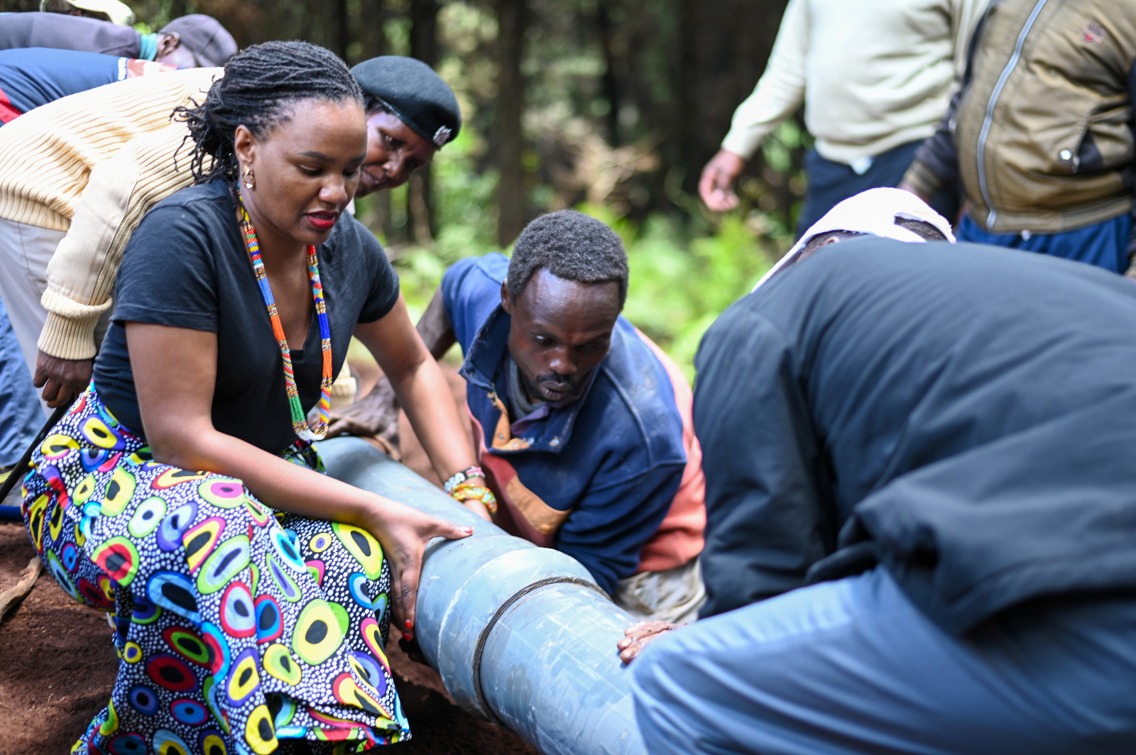 PS NJOGU LEADS THE EXERCISE OF IMPLEMENTING THE NAARI-NTURUKUME WATER PROJECT