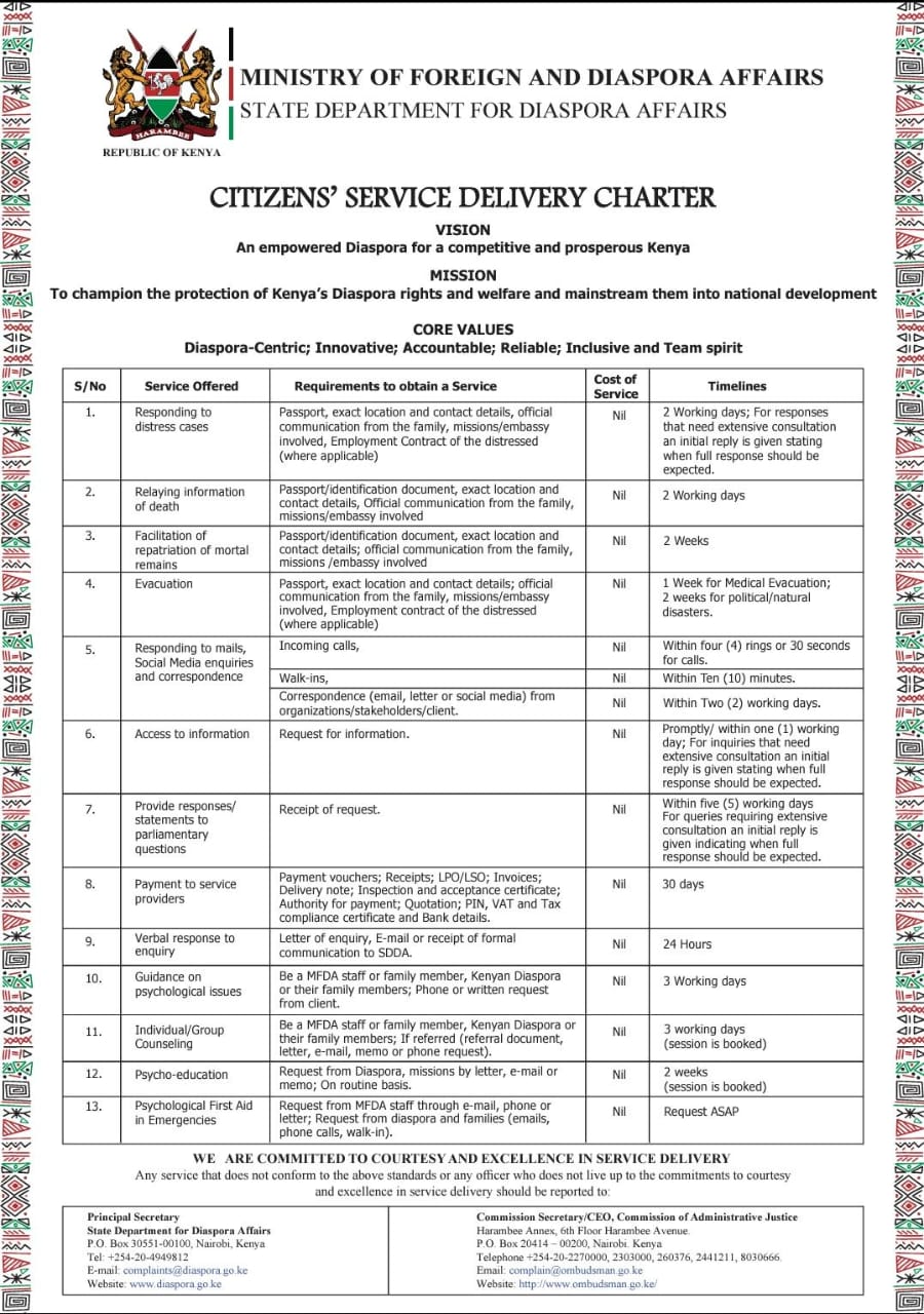 Service Charter (English) — page 1